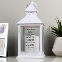 Personalised Your Light Shines Bright White Lantern Extra Image 1 Preview